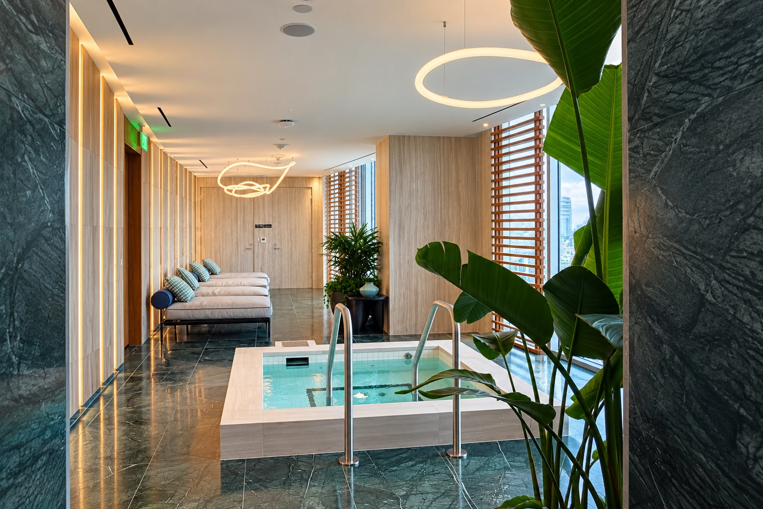 The world-class spa at Casa Bella Residences