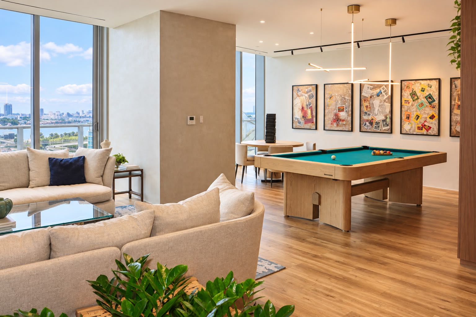 The game room at Casa Bella